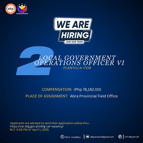 Local Government Operations Officer VI .